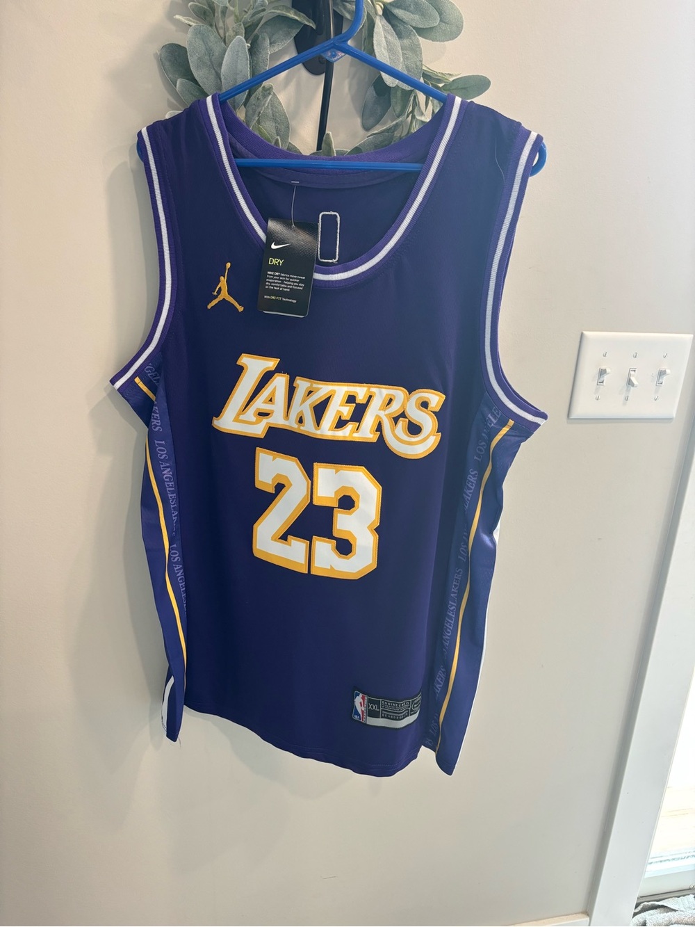 Nike Los Angeles Lakers #23 Purple Basketball Jersey youth xxl